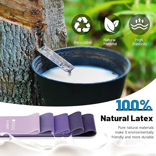 Miniatura 8 de Bandas de ejercicio de resistencia para entrenamiento, bandas elásticas de fitness, bandas de entrenamiento para gimnasio en casa, estiramiento,