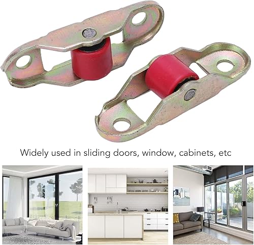 Miniatura 4 de Rodillo de puerta, 10 piezas de polea de ventana corrediza de puerta corrediza, rodillo de ventana de puerta corrediza de plástico de 0.472in,