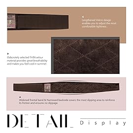 Dreamlover Wig Grip Bands, Dark Brown, 2 PCS