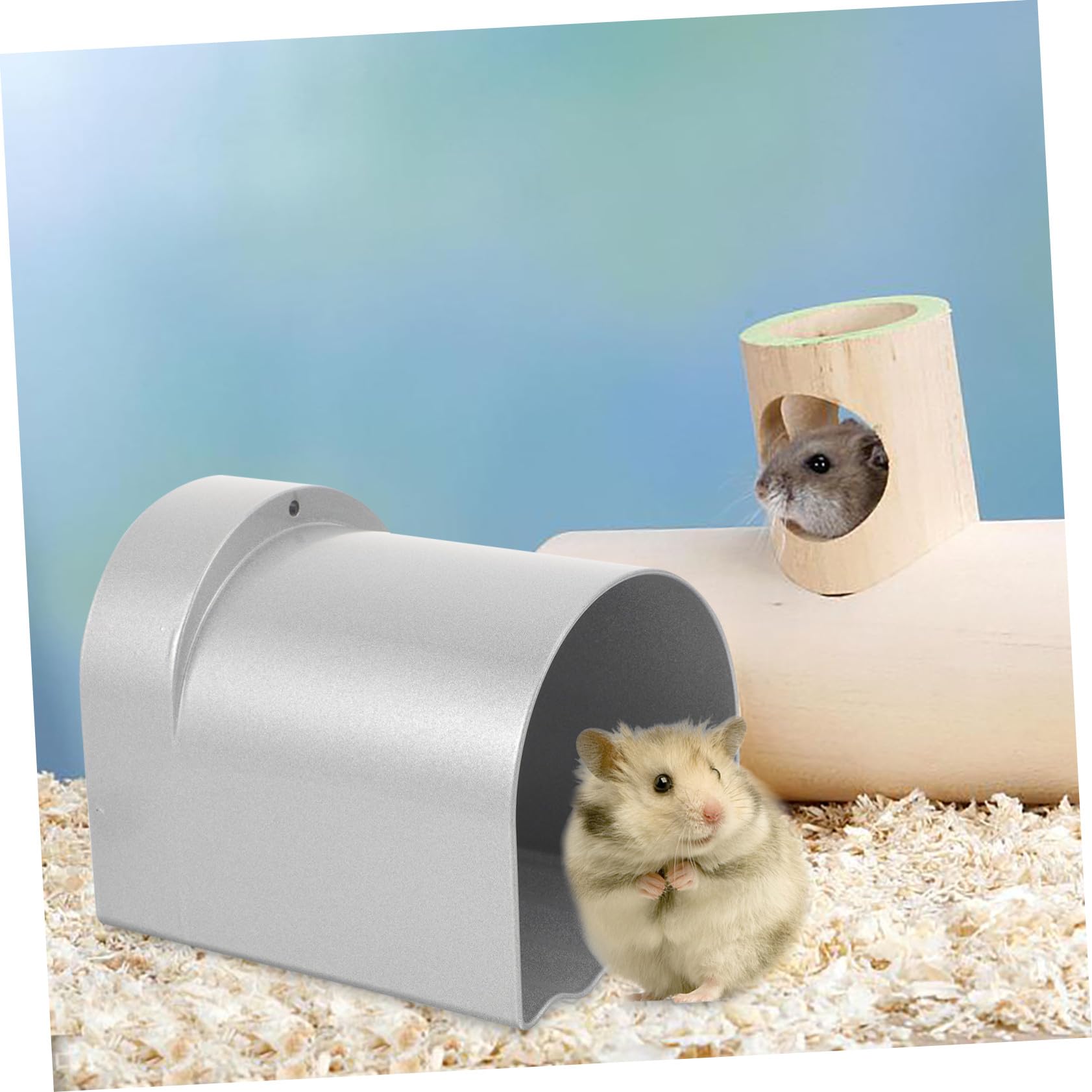 BESTonZON Aluminium Kühlmatte für Kleine Haustiere Beißfestes Leicht zu Reinigendes Kühlnest für Hamster Kaninchen und Katzen Angenehme Temperaturregulierung im Sommer rutschfest und