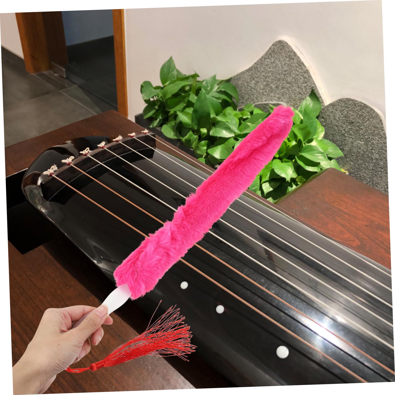 Totority 4pcs Instrument Cleaning Brush Chinese Zither Cleaning Soft Tool Music Instrument Maintenance