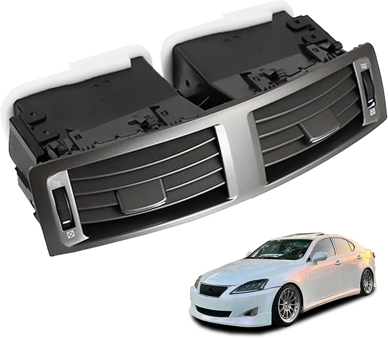Moldura do Difusor de Ar Central do Painel Preta YzusGomumu para Lexus IS – 1 unidade