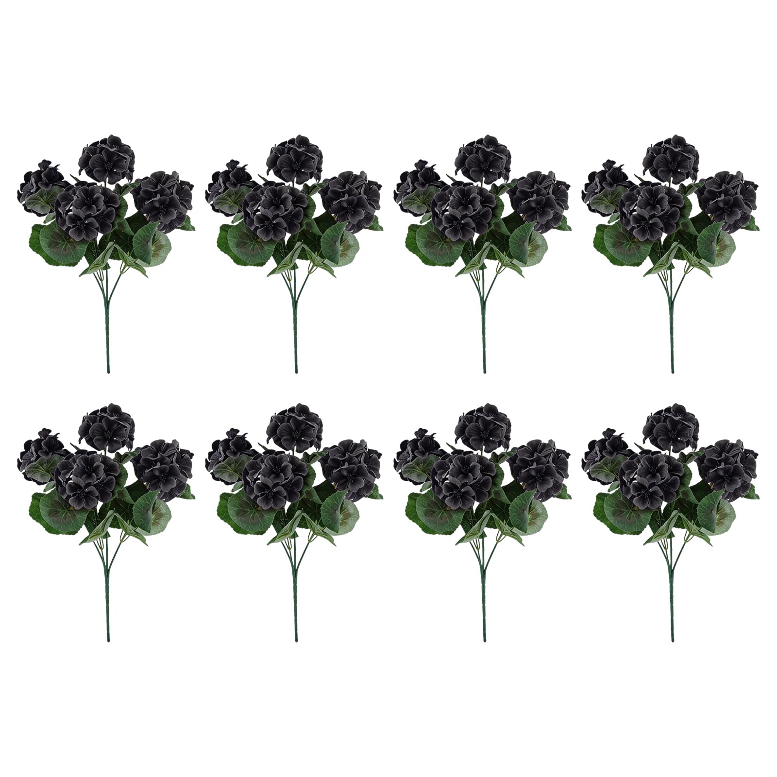 SXRQ 5 / 8Pcs Artificial Silk Crabapple Flower Realistic Geranium Flower for Wedding Home Decoration and Photography Tool Kid Safe Fraudulent