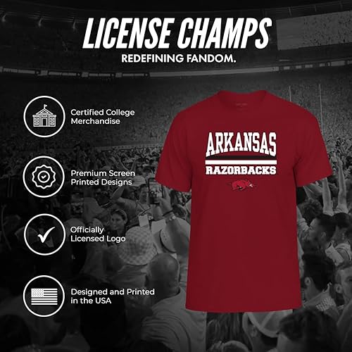 Miniatura 4 de Camiseta de algodón  Producto oficial de la NCAA College  Algodón para hombre y mujer  Camiseta con diseño de barra del equipo