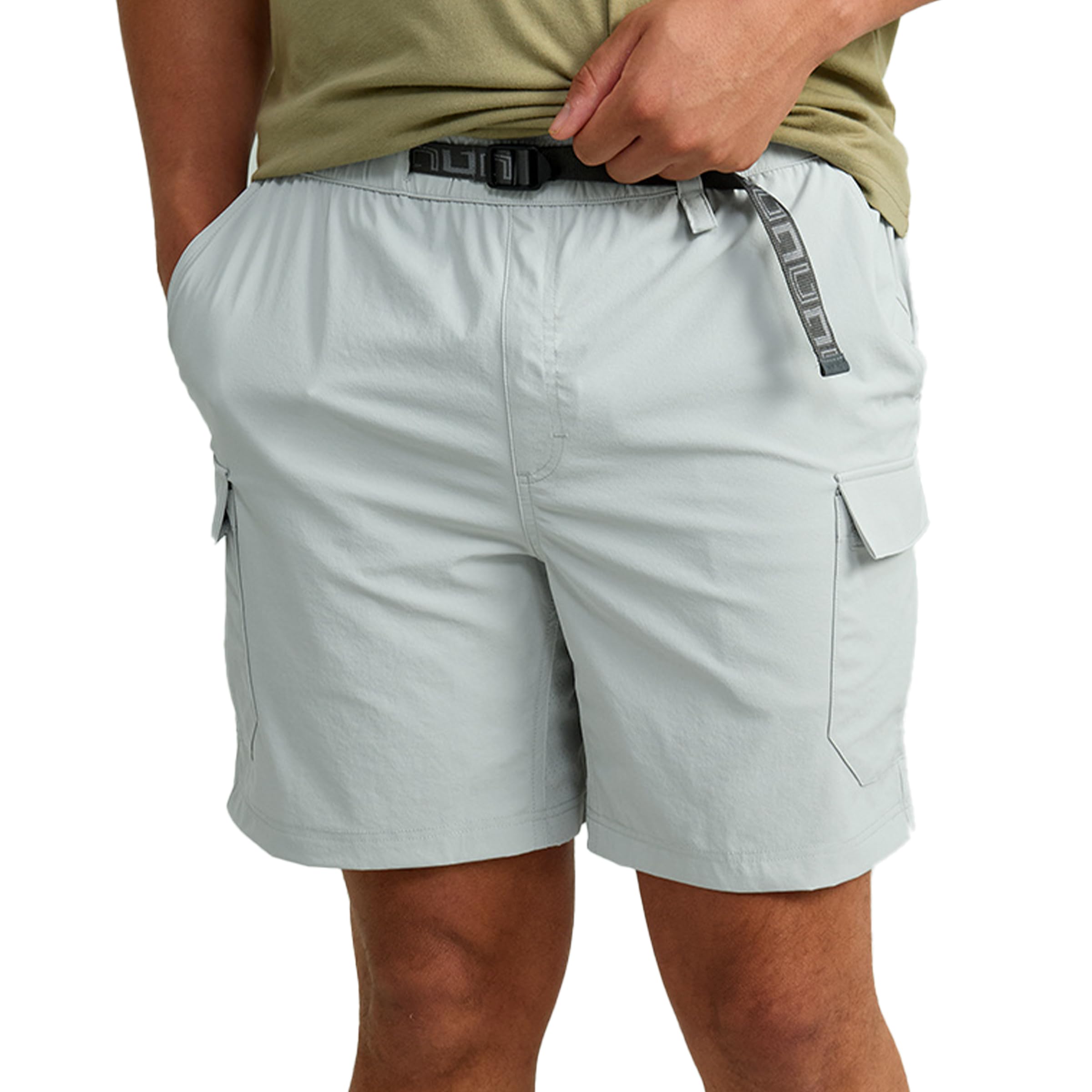 HUK Mens Creekbed Cargo Short, 7" Performance Fishing Casual, Harbor Mist, 3X-Large US