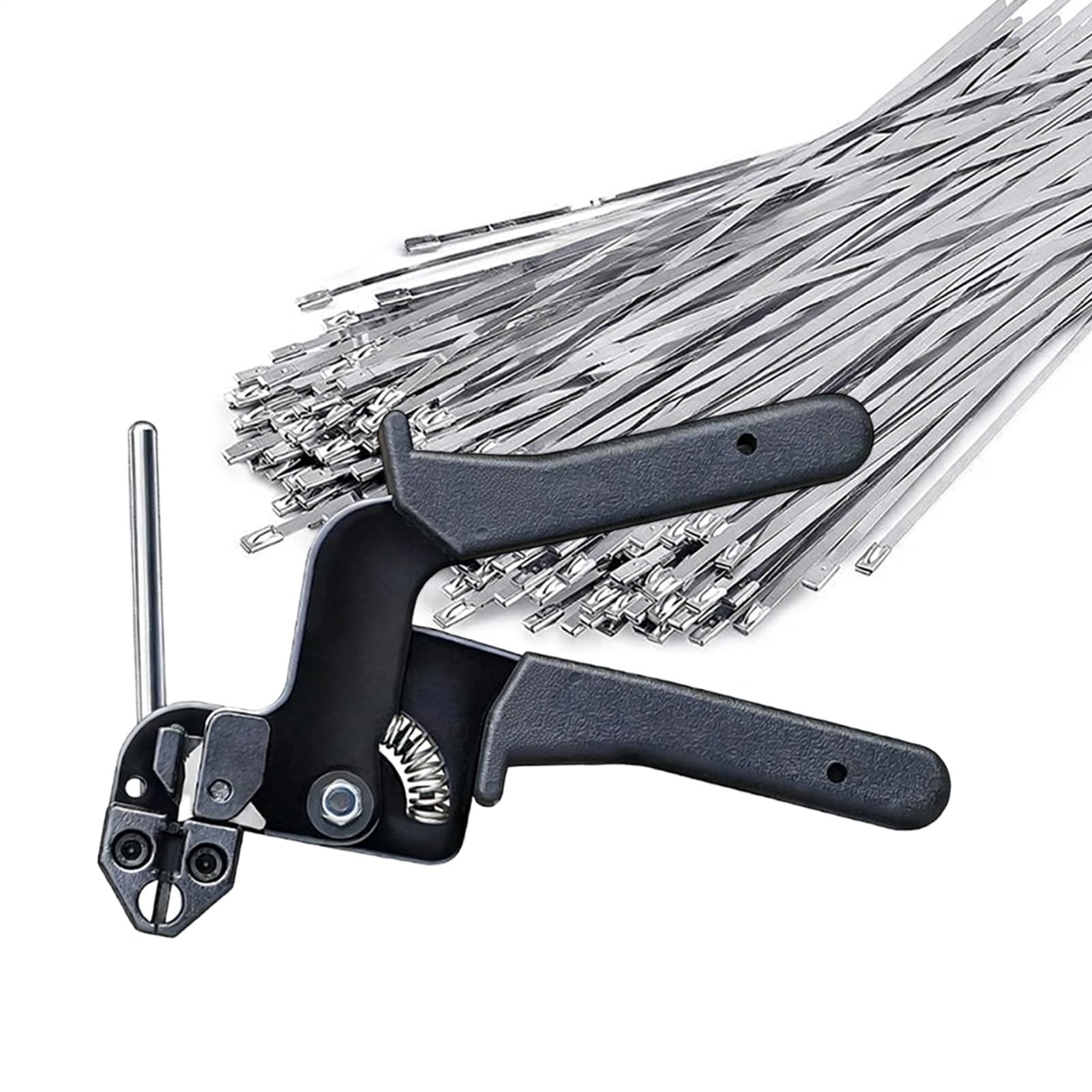 Fascette Metalliche Autobloccanti Resistenti per Carichi Pesanti 100 Pezzi | Fascette metalliche per esterno per legatura cavi Per veicoli, scarichi, tubi, macchinari, tetti, recinzioni
