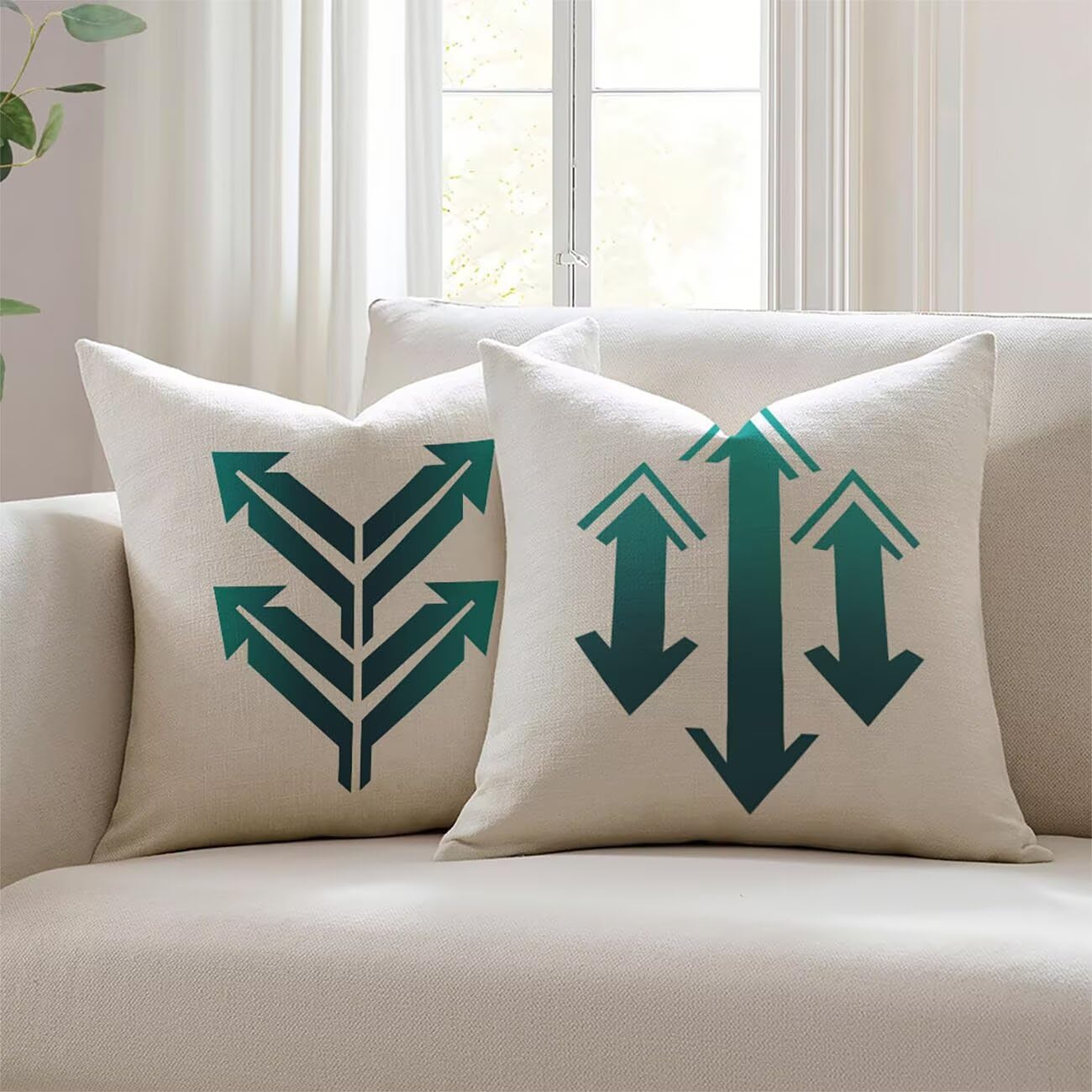 Housse de coussin pour coussin canapé et salon de jardin chic