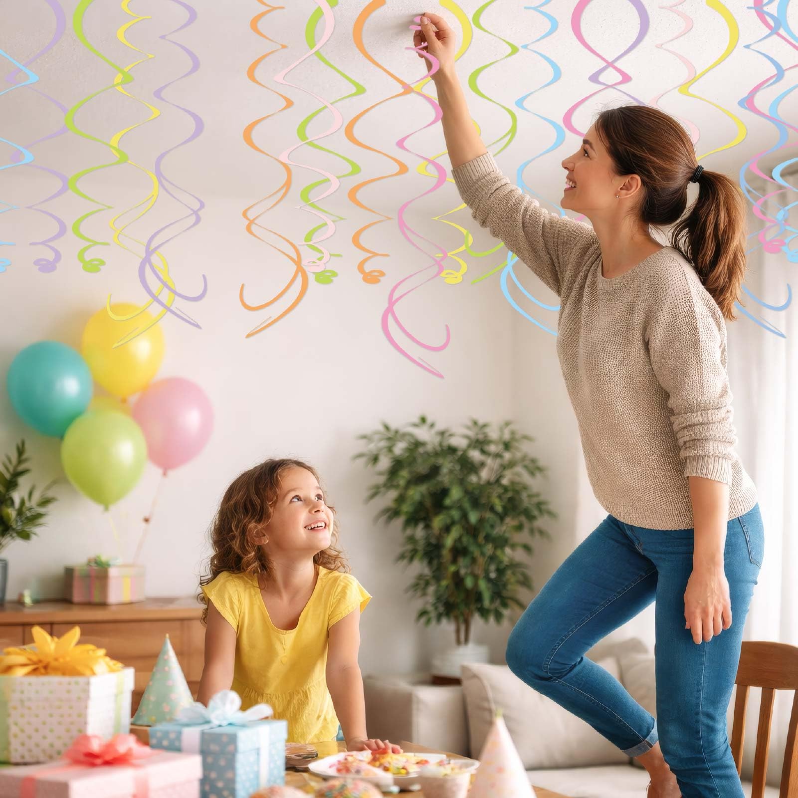 HonuGoGo Pastel Streamers - 48Pc Party Decorations -7 HonuGoGo Pastel Streamers - 48Pc Party Decorations -7