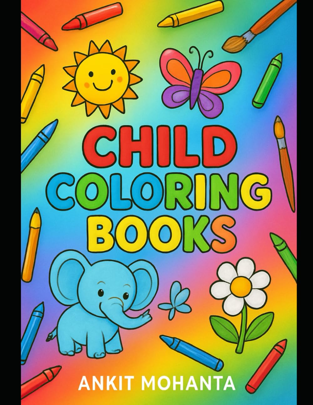 Animal Coloring Book: Fun and Easy Coloring Pages for Kids: A Cute and Educational Coloring Book Featuring Jungle Animals, Farm Friends, and Sea Creatures for Early Learning and Creativity
