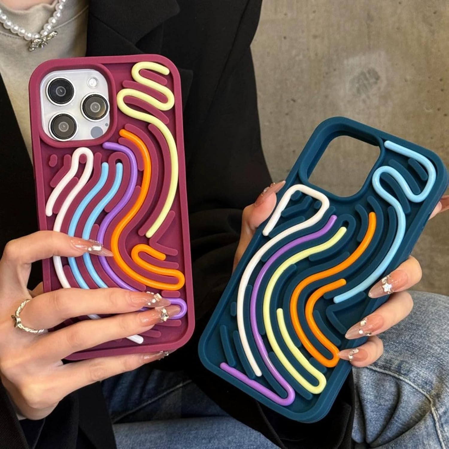 Amazon.com: 3D Stereoscopic Silicone Color Line Sensory Decompression Phone  Case,Funny Soft Shockproof Protective Sensory Activity Board Back Cover for  iPhone 16, 15, 14, 13,12, 11 Pro Max (Blue dot,13pro) : Cell Phones &  Accessories