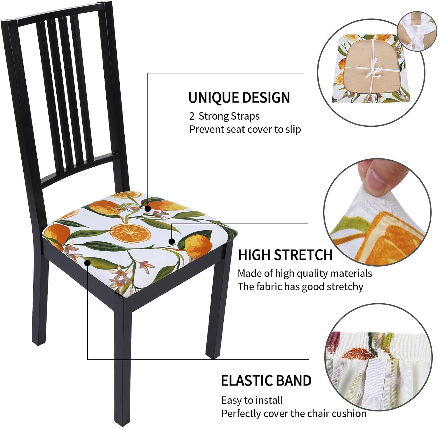 Buy Hyha Printed Kitchen Chair Seat Covers For Dining Room Buy Hyha Printed Kitchen Chair Seat Covers For Dining Room