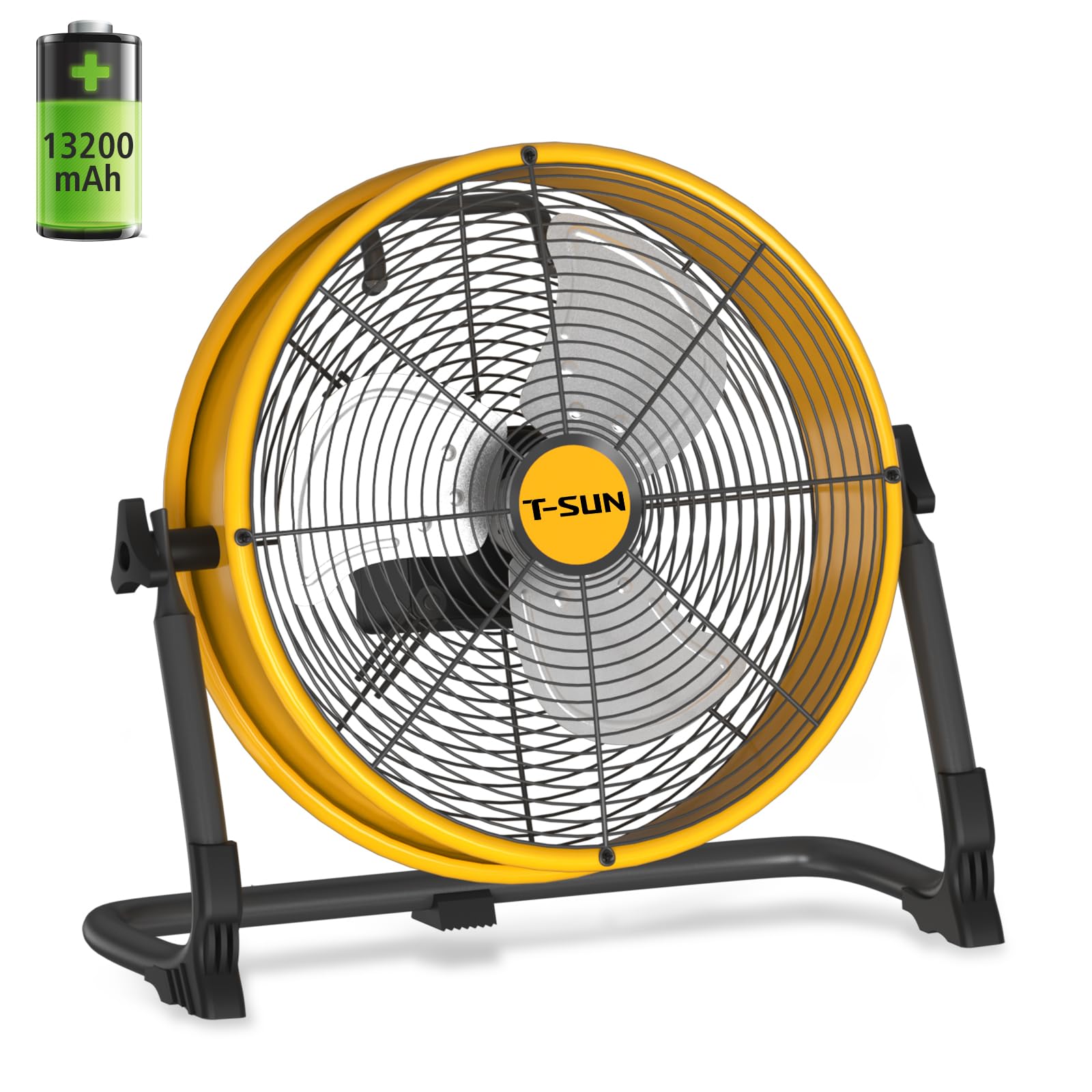 Ventilateur de sol rechargeable T-SUN 30cm sans fil à vitesse continue