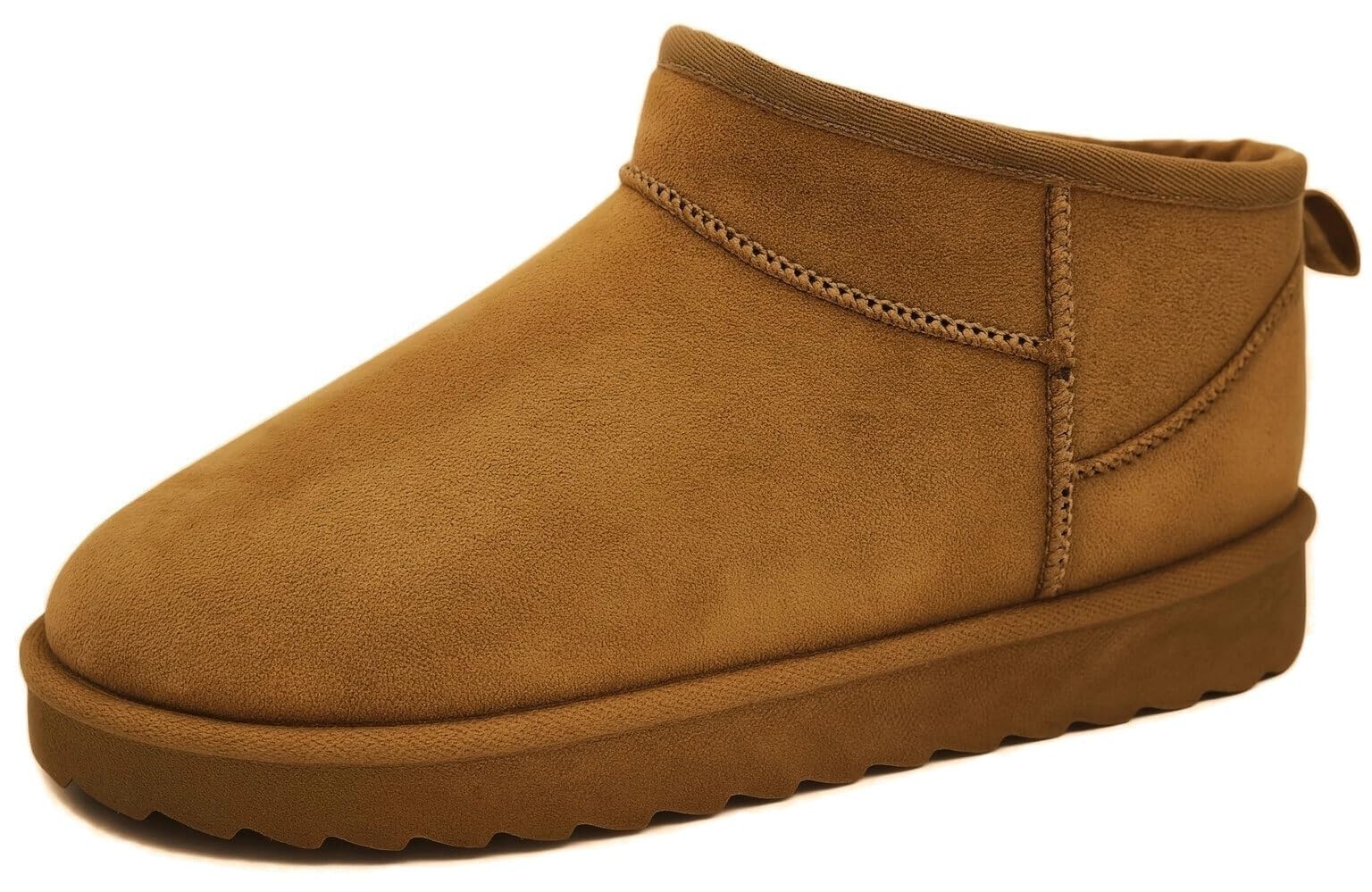 TruFox Womens Mini Boots Cozy Faux Fur Lined Ankle Booties Slip On Winter Slippers for Indoor Outdoor Wear