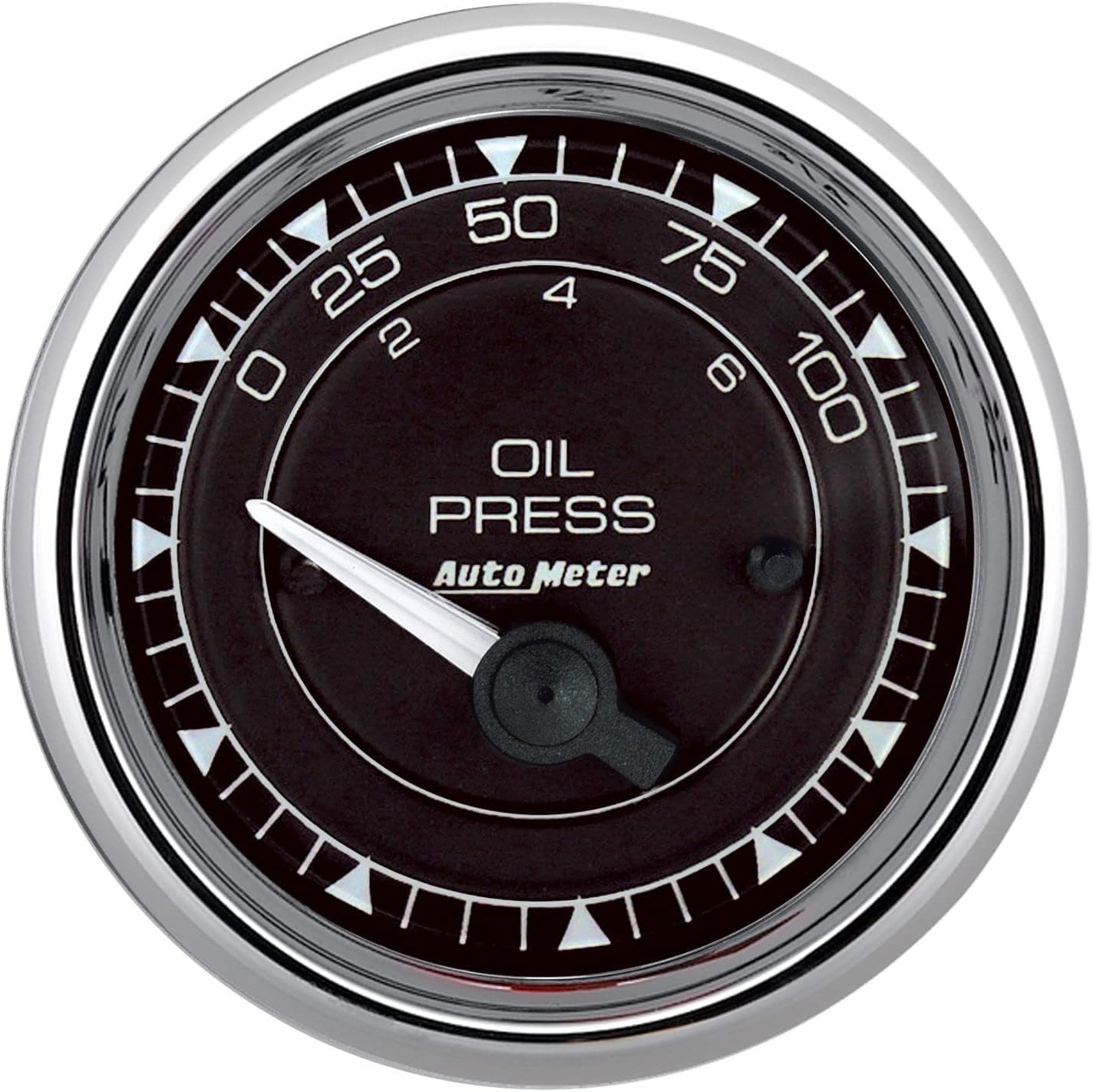 Auto Meter 9727 Oil Pressure Gauge, 0-100 PSI, Chrono Chrome