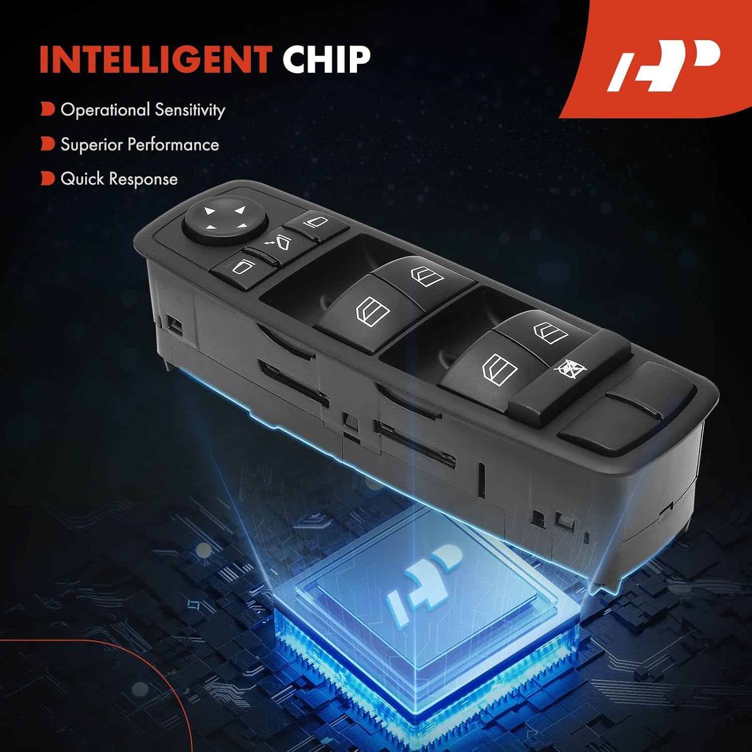 A-Premium Power Window Switch Replacement for Mercedes-Benz X164 W164 W251 GL320 GL350 GL450 GL550 ML320 ML350 ML450 ML550 R320 R350 Front Left
