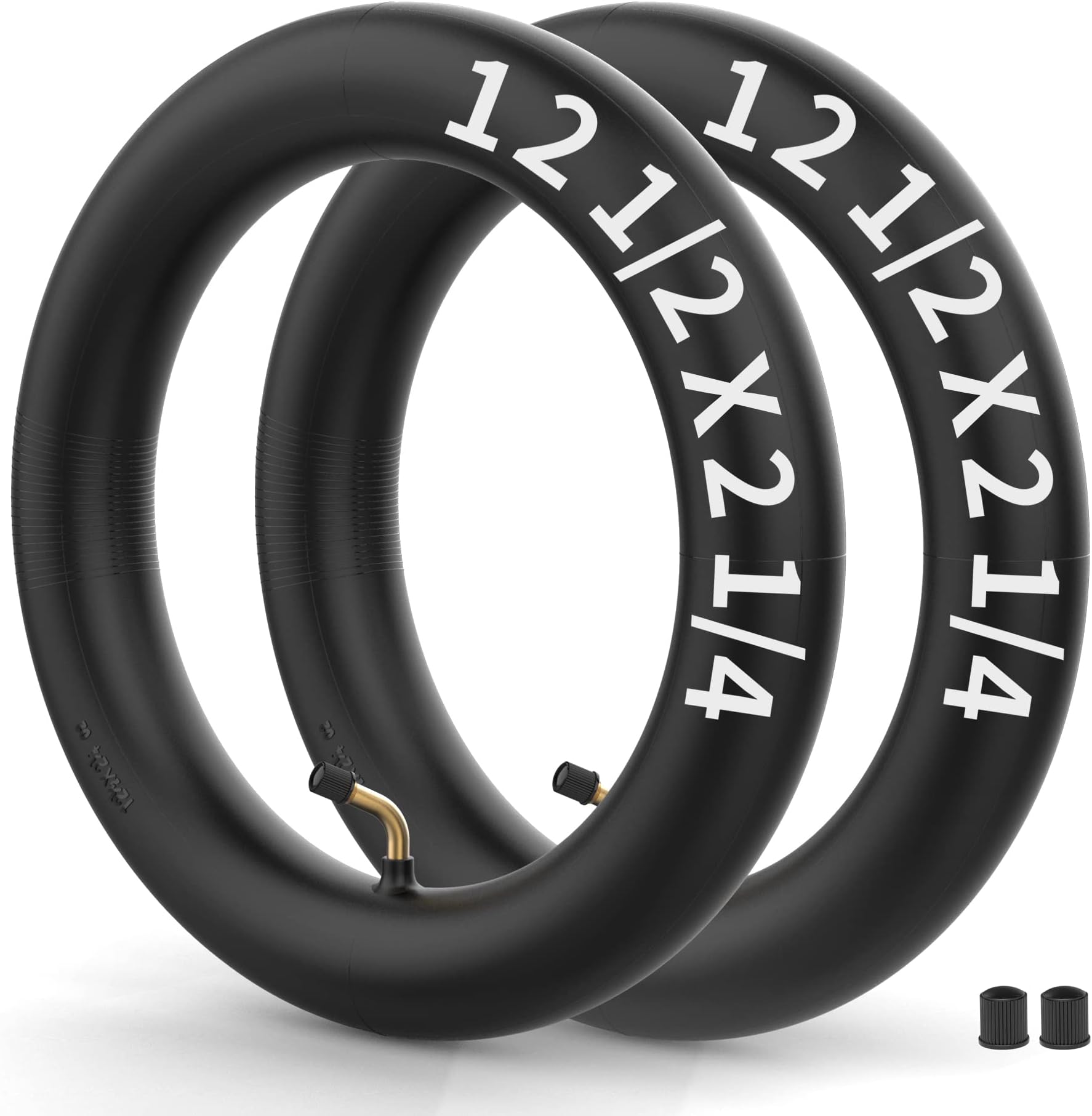 (2 Pack) 12.5 x 2.25 Inner Tube - High Strength Razor Inner Tube (Bella, Betty, Bistro, Daisy, Hannah, Sweet Pea, Vapor) - Kids 12 Inch Bicycle Tube Replacement, Gas & Electric Scooter