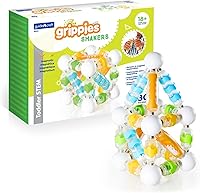 Vista 11 de Guidecraft Grippies Windows - Juego de 16 piezas, juguete magnético de construcción de agarre suave para niños pequeños