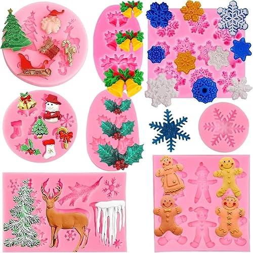 Miniatura 9 de SUNKOOL NW-028 - Molde de silicona con flores de rosas para decoración de azúcar de chocolate herramientas Fimo 4 tamaños rosa 1 pieza