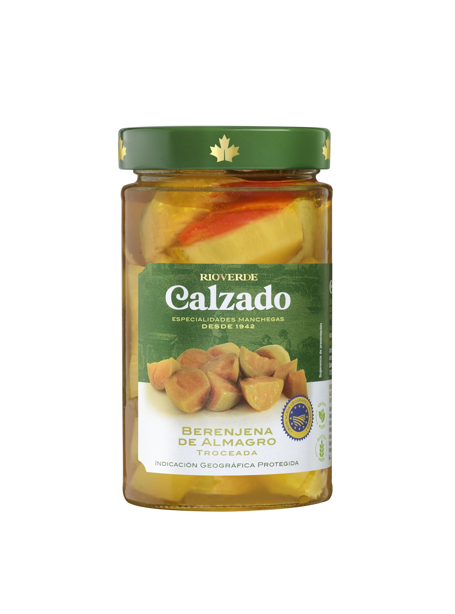Rioverde Calzado Berenjena de Almagro Troceada I.G.P Sin Gluten, 390g
