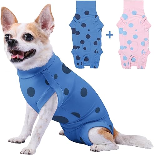 Miniatura 124 de Traje de cirugía para perros pequeños, esterilización femenina, traje profesional de recuperación para perros después de la esterilización, traje 2