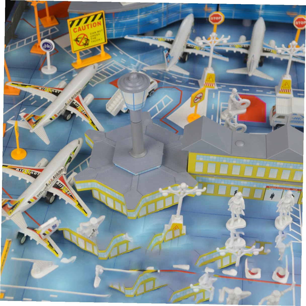Modellino Aereo Statico da Assemblare per Scena Aeroportuale