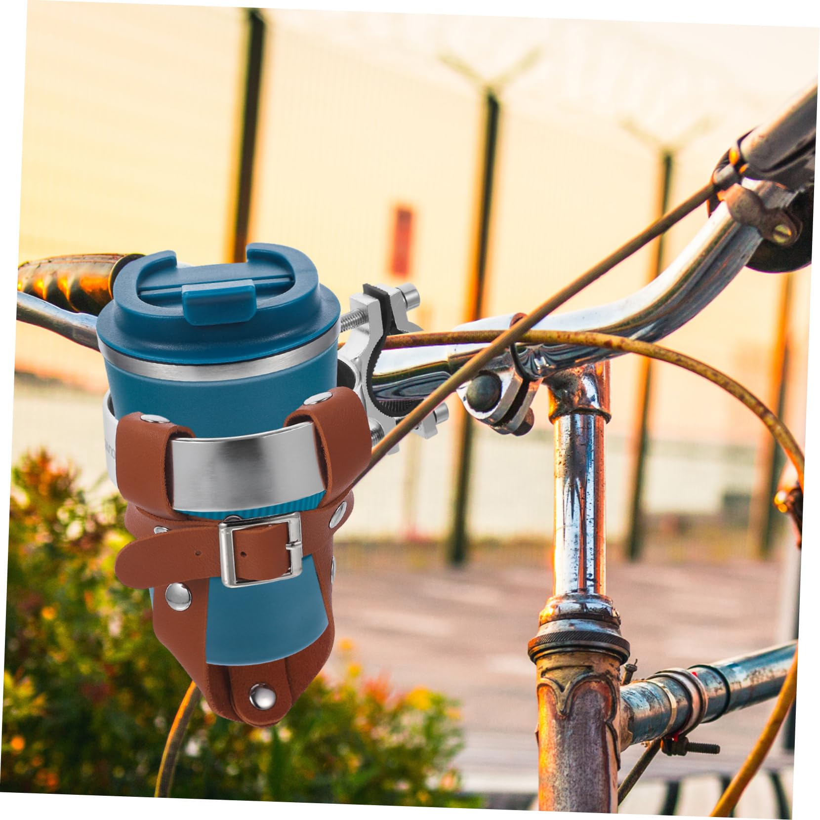 VANZACK 3sätze Vintage Pu Fahrrad Getränkehalter Für Wasserflasche Und Installieren Für Outdoor-aktivitäten Fahrradfahren Und Sport