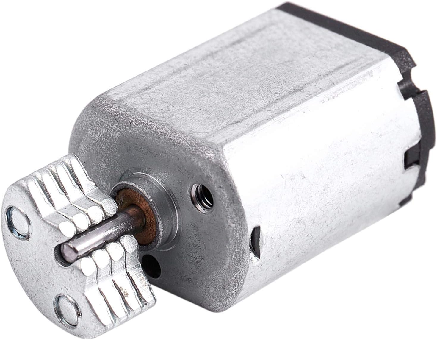 Kufughty DC1.5V-9V 0.08A 3200RPM Output Speed Micro Vibrating Motor, 18x15x12mm Silver