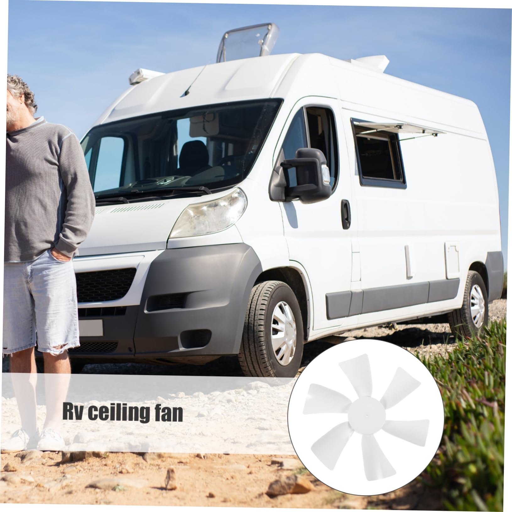 ULTECHNOVO 4stücke Rv Ersatzblatt Langlebige Kunststoffblätter Für Wohnmobile Installieren Reinigen Für Verschiedene Ventilatorstile