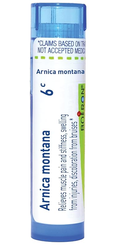 Boiron Arnica Montana 6C for Muscle Pain, Stiffness, Swelling from Injuries & Bruises - 80 Pellets