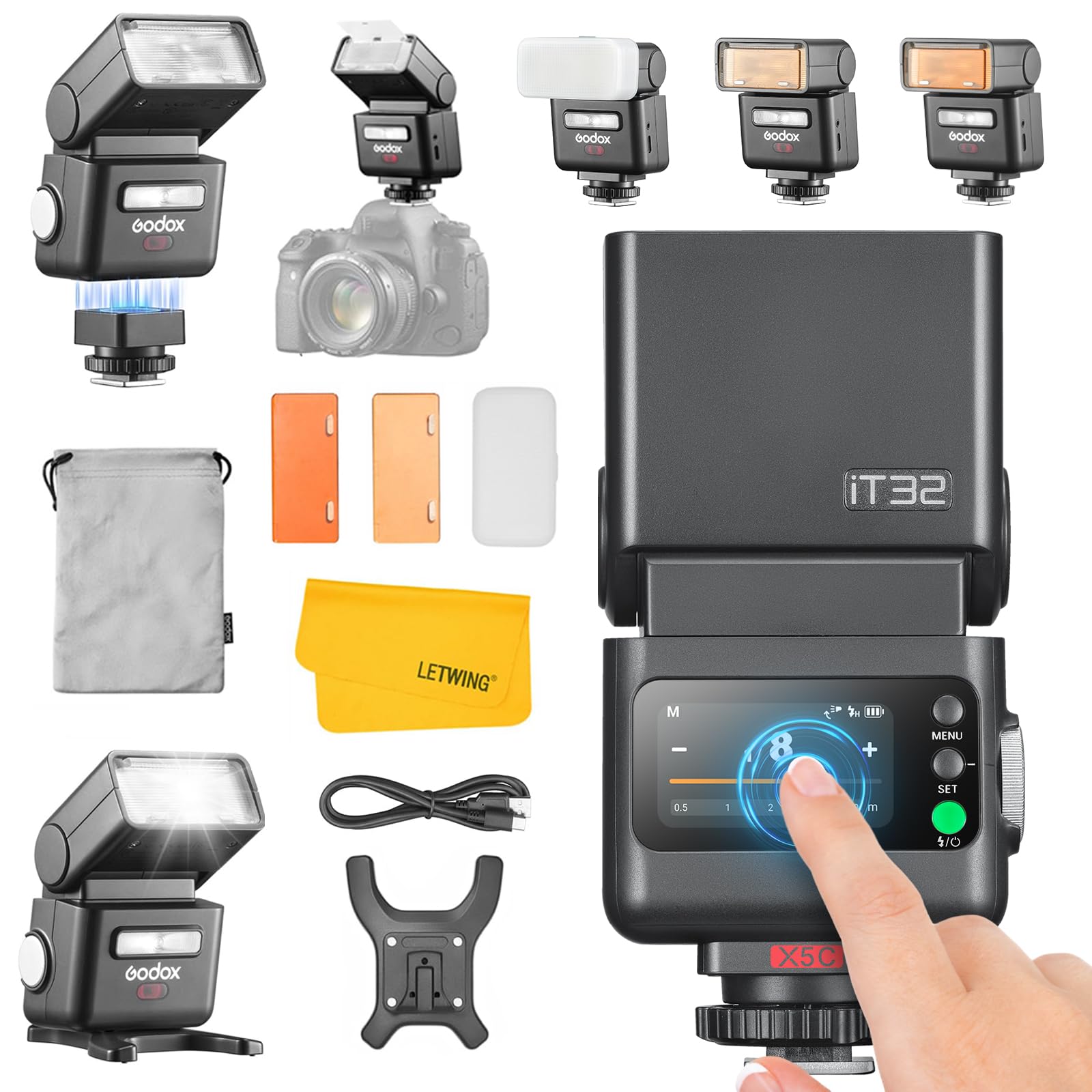 Amazon | 【GODOX正規代理店】GODOX iT32 フラッシュ + X5 C トリガー