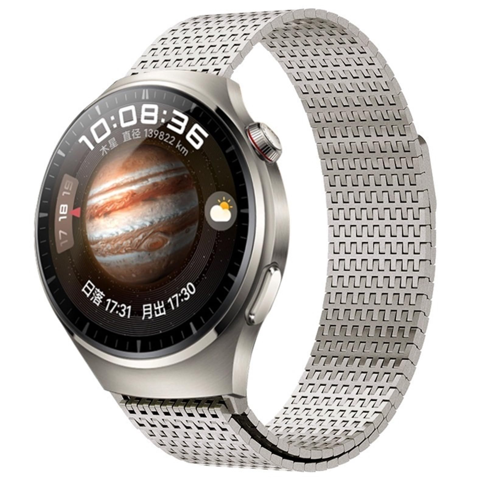 Bracelet de montre milanais 22 mm pour Huawei Watch 4 Pro GT3 Pro 46 mm GT4 46 mm Bracelet magnétique de luxe en métal Compatible avec la plupart des montres de 22 mm