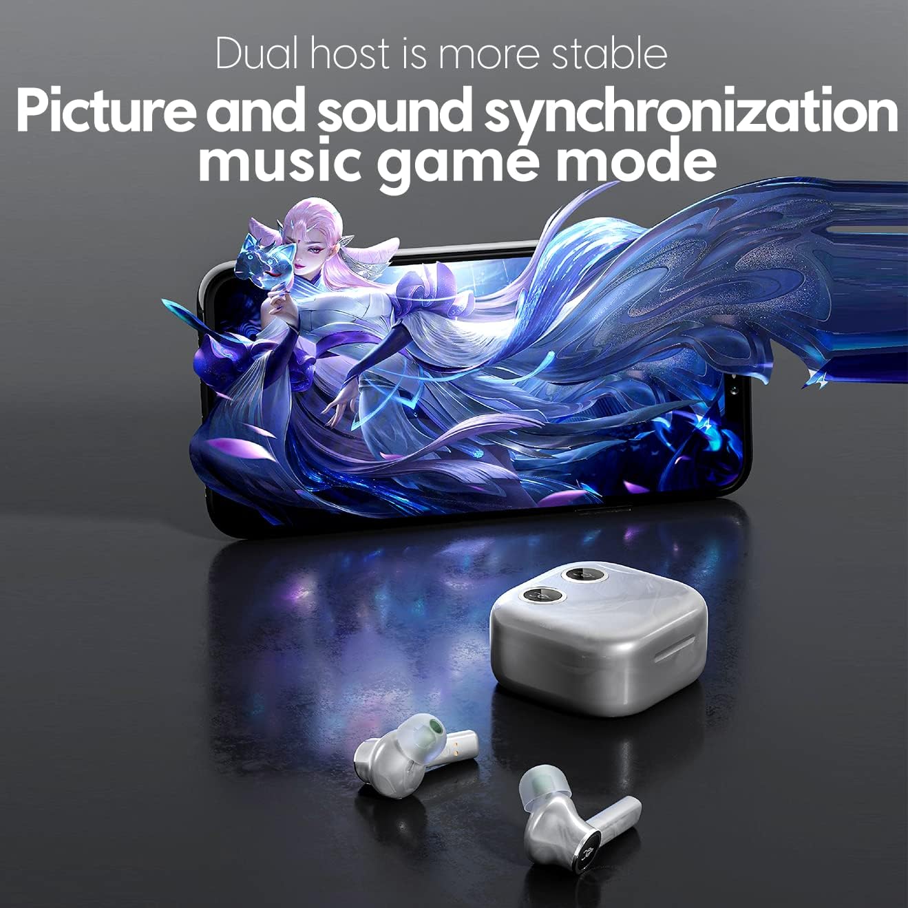 Sabbat E18 Astria Coaxial Acoustic Architecture Wireless Earbuds Blutooth 5.2 in-Ear HiFi Stereo Headphones with Built-in Mic and Charging Case Suitable for iOS, Android(Aurora Green)