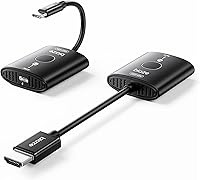 biaze Wireless HDMI Transmitter Receiver 1080P@60Hz - No WiFi/Drivers, USB-C TX, 165ft Range, Plug & Play for Laptop/PC to TV/Monitor