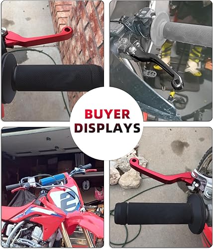 Miniatura 2 de Palancas de clutch de freno JFG RACING CNC para KTM Yamaha Honda Kawasaki Suzuki Husky, Rojo