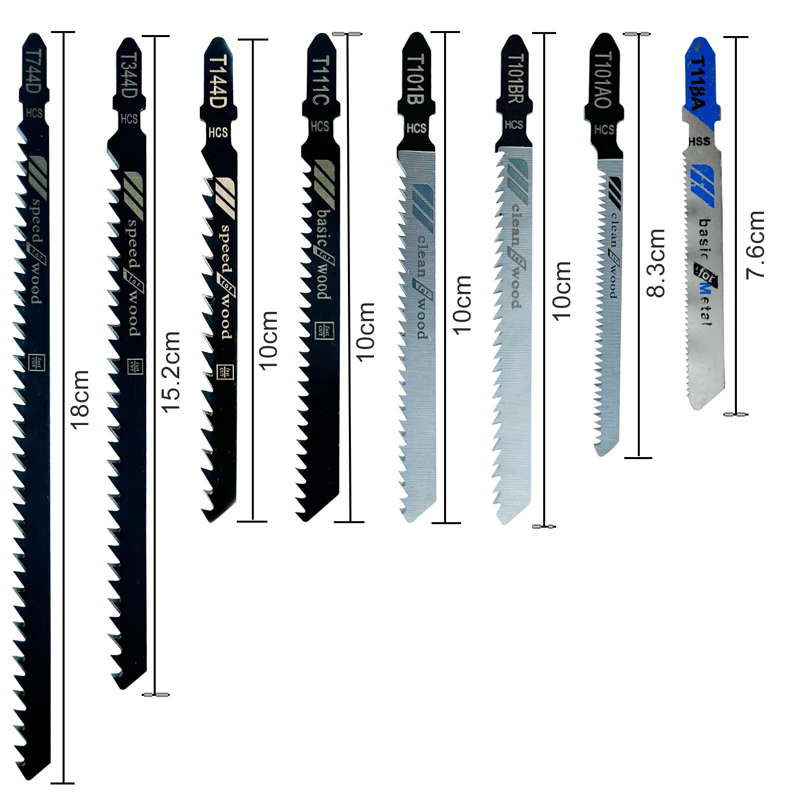 35 Lame Per Seghetto Alternativo Universali - Set Per Taglio Legno, Metallo E Plastica