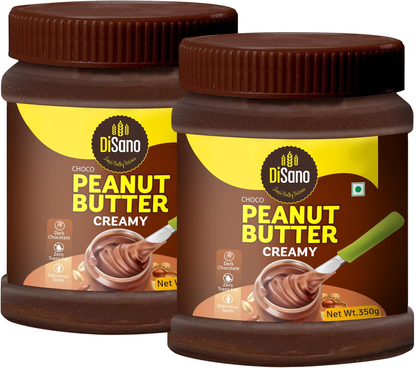 DiSano Chocolate Peanut Butter Creamy 700 gm (2 x 350gm)