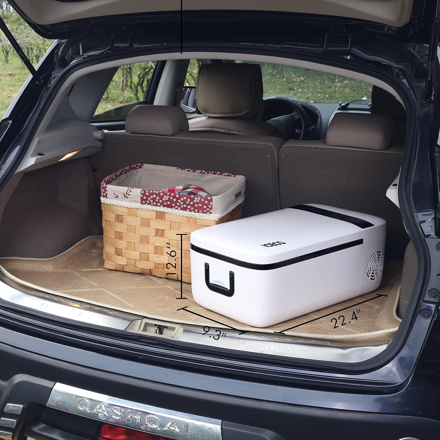 ICECO T12 Portable Refrigerator, Touch Control, Car Freezer (14 Quart), Touch Screen, DC 12/24 V, AC 110-240V, 0℉ to 50℉, Home & Car Use : Automotive