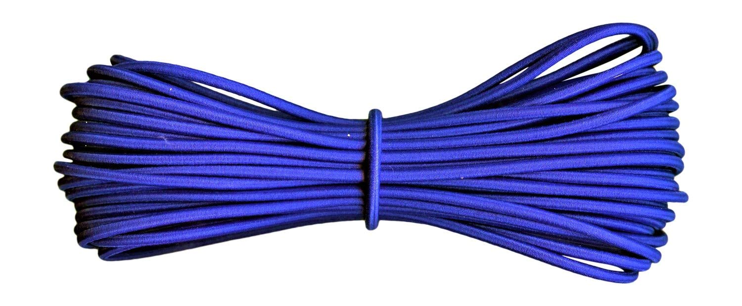 Round Elastic Cord - 3 mm diameter - Royal Blue - 100 metres