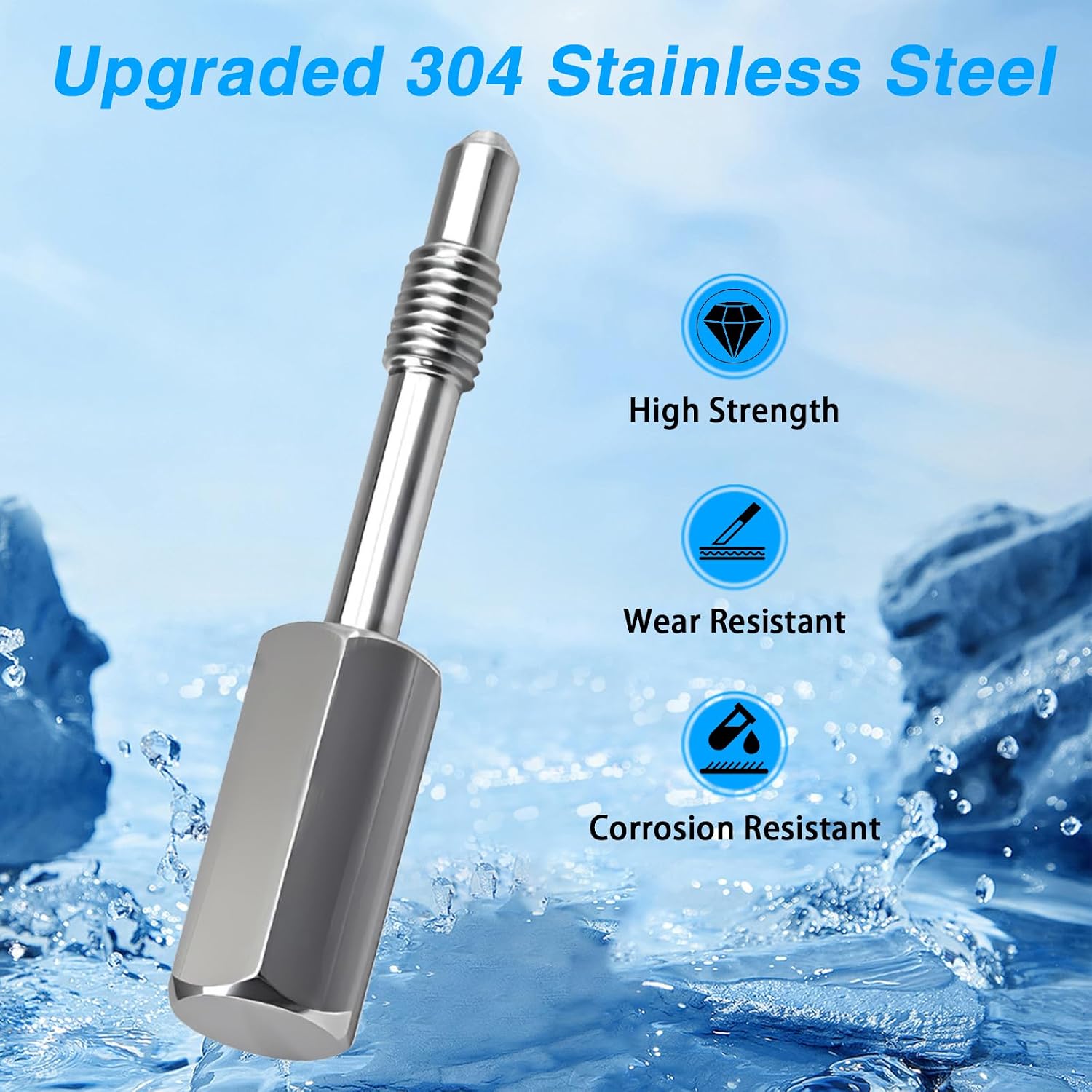 Upgraded 304 Stainless Steel Crankshaft Locking Tool Compatible with Seadoo Spark Replace#: 529036272