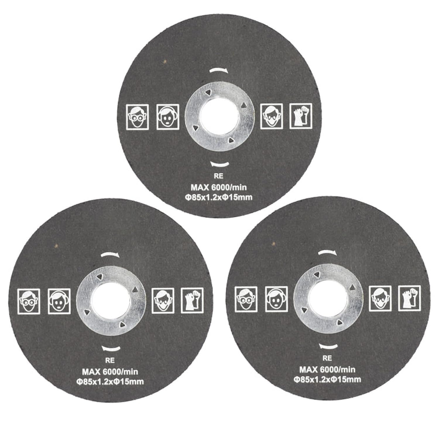 Circular Saw Blade，Multi Material Mitre Saw Blade (AKA Wood Blade, Metal Cutting Blade, TCT Saw Blade) ，TCT Circular Wood Saw Blade， 5pc 85mm Cutting Discs 85x10/15mm Circular Resin Grinding Wheel Saw