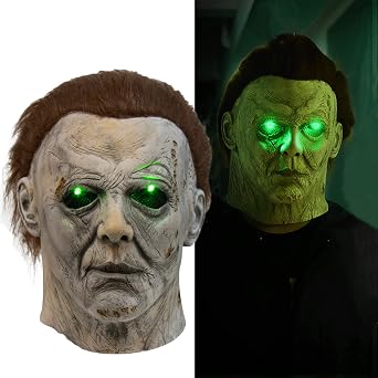 QCCX Michael Myers Mask, Scary Halloween Masks Adults, Latex Michael Myers Costume Cosplay Prop