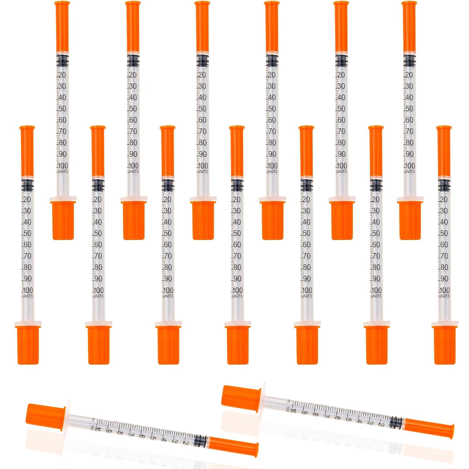 Confezione da 100 strumenti di misurazione erogatori da 1 ml, 31 G, 6 mm, accessori da laboratorio sigillati singolarmente (100)