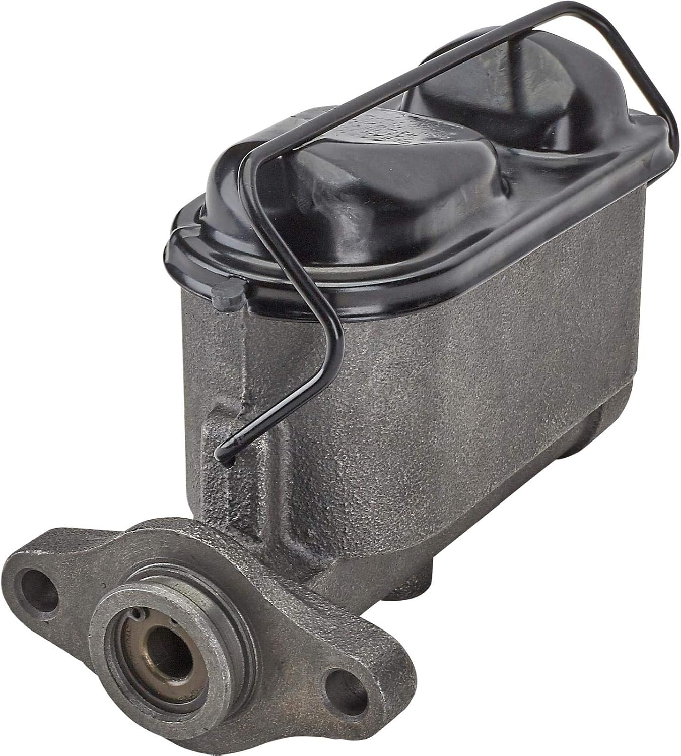 Speedway Motors Dual Feed Brake Master Cylinder Firewall Mount 1 Inch Bore Includes 3/8"-24 threaded Push Rod Tandem Outlet Fits Disc Drum or Disc Disc Brake Systems