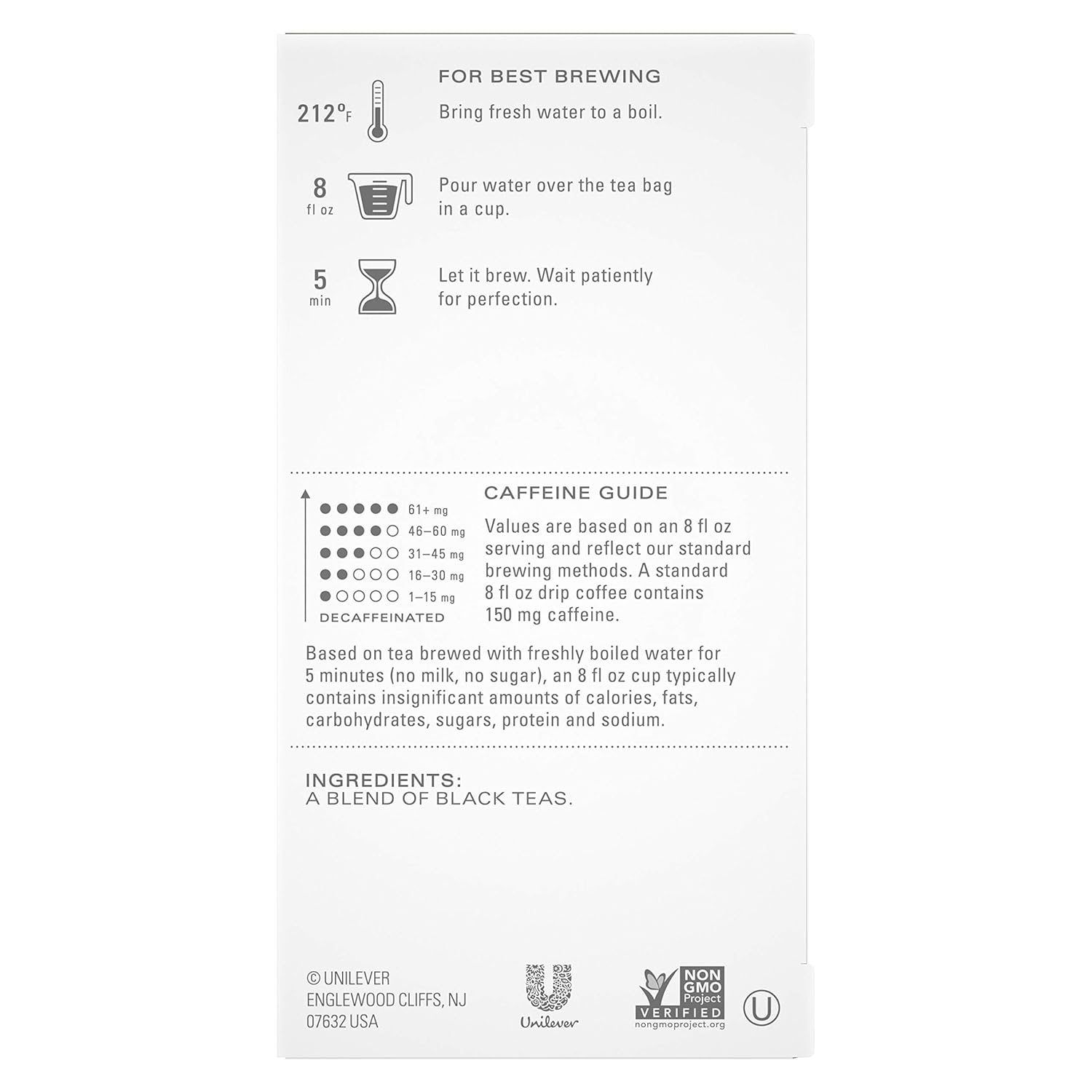 TAZO Awake English Breakfast Tea Bags for a Bold Traditional Style Black Tea Highly Caffeinated, 20 Count, Pack of 6 : Grocery & Gourmet Food