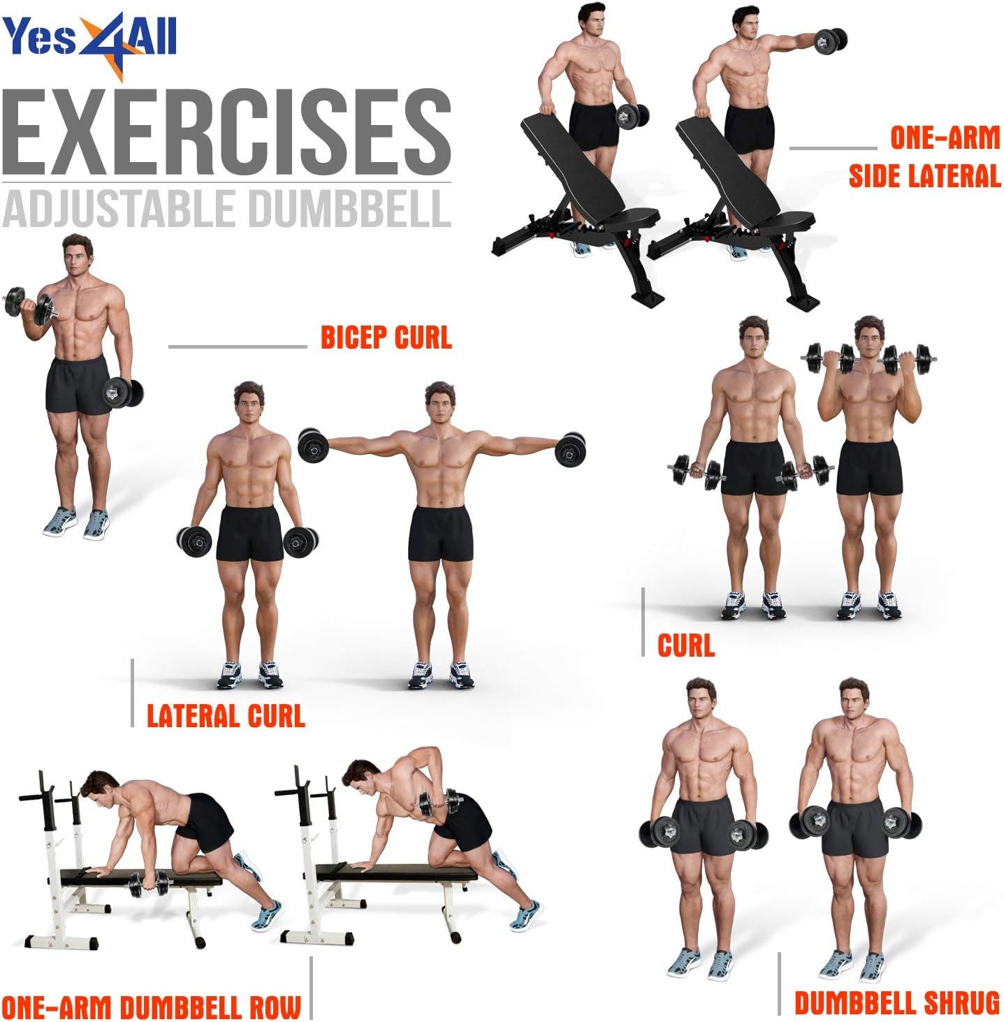 Tор Brаndѕ Yes4All Adjustable Dumbbells 40, 50, 52.5, 60, 105 to 200 lbs with Connector Options for strength training Crаzу Dеаlѕ Yes4All Adjustable Dumbbells 40, 50, 52.5, 60, 105 to 200 lbs with Connector Options for strength training