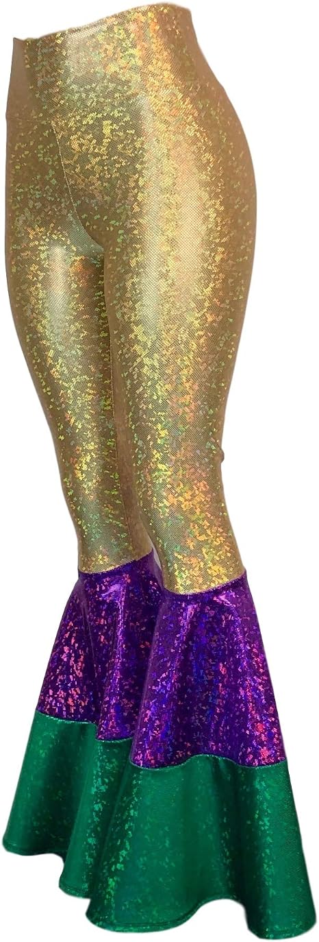 Mardi Gras Bell Bottoms - Holographic 