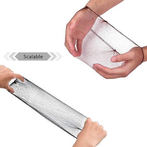 Miniatura 2 de Shappy 200 redes de pelo para moño, malla de borde invisible, tamaño regular de 20 pulgadas con apertura de 14 pulgadas