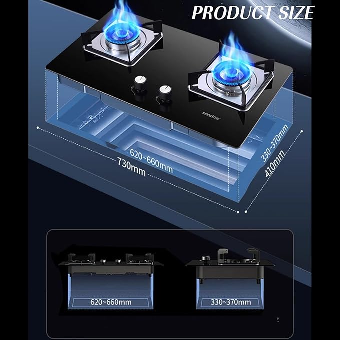 Estufa Gas 2 Quemadores Multigas Encendido Automático miniatura 2
