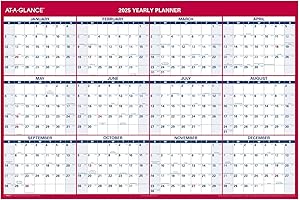 At A Glance Wall Calendar 2025