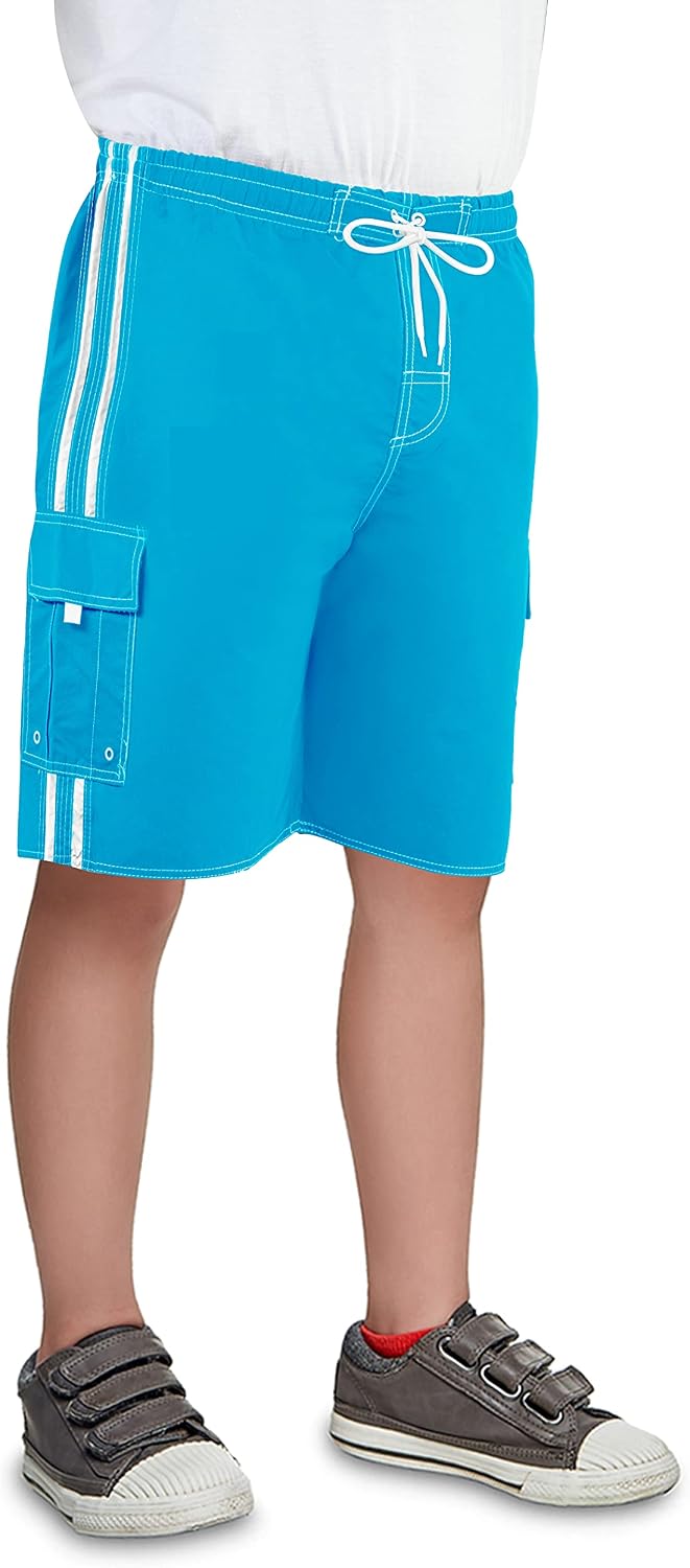 North 15 Boys Swim Trunks - Quick Dry Boys Bathing Suit - 8-18 Teen Swimsuit